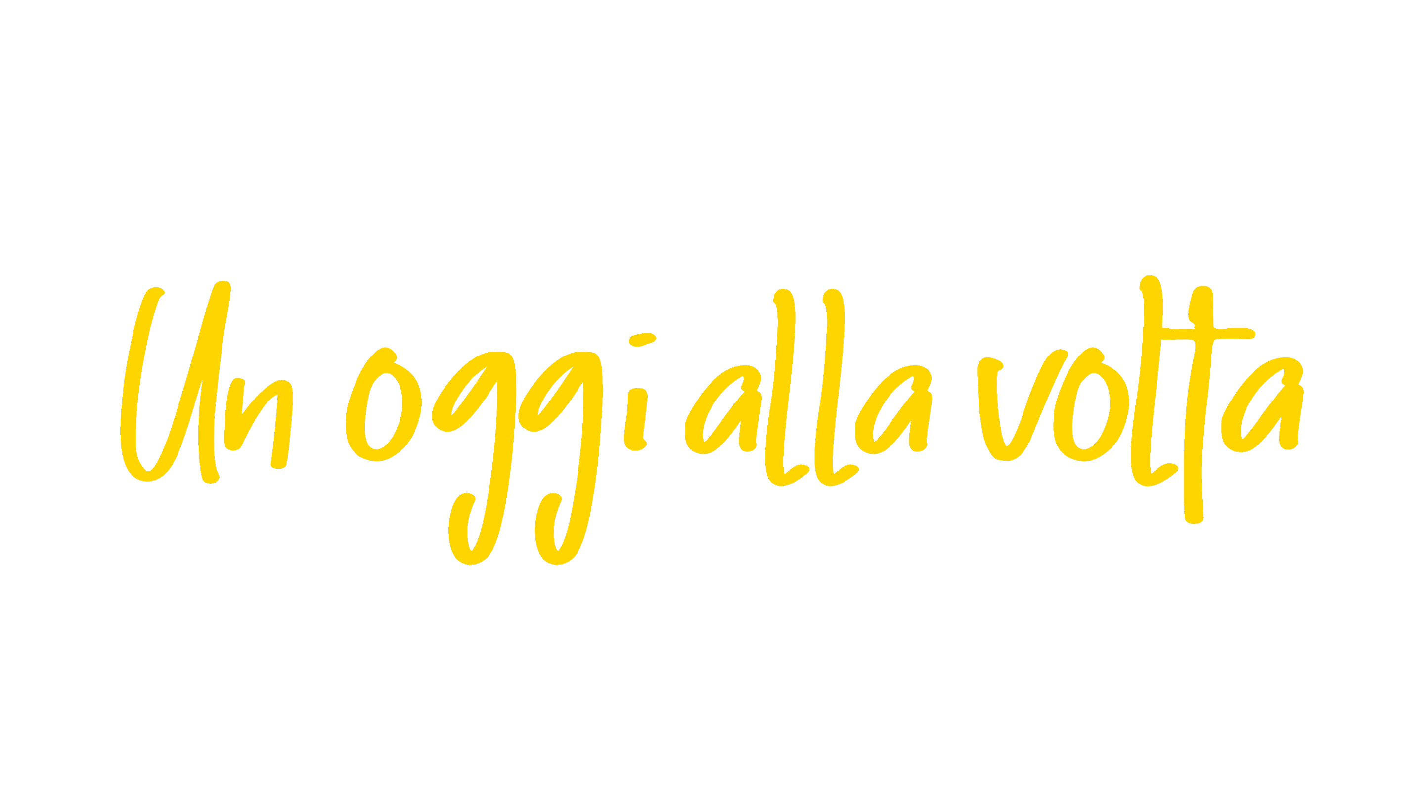 Un oggi alla volta