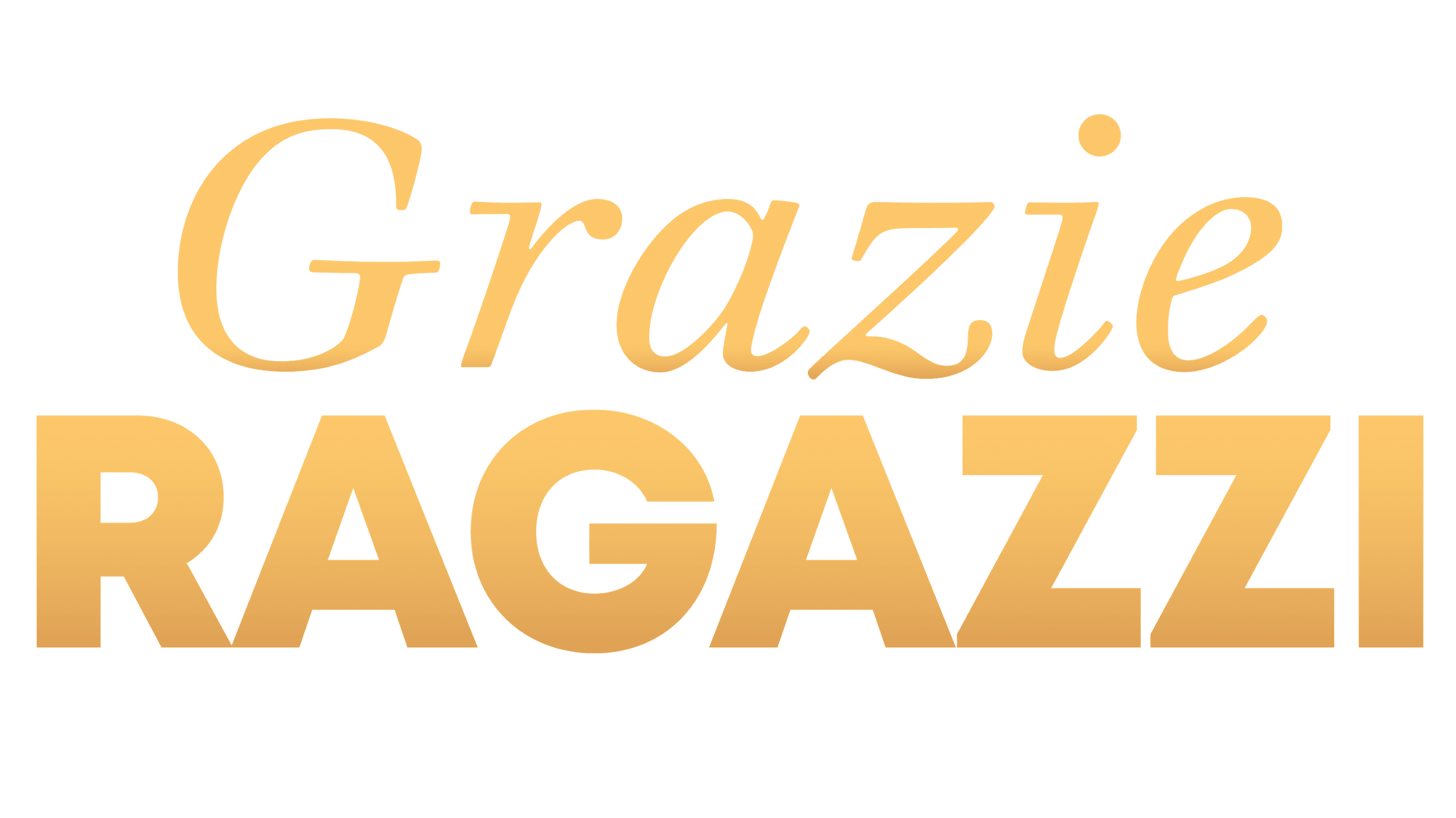 Grazie ragazzi