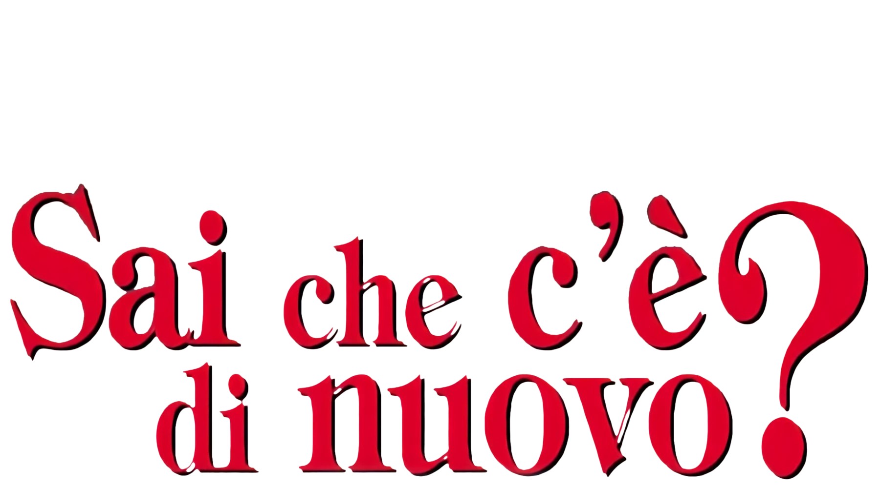 Sai che c'è di nuovo?